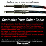 Personalized Original Series Braided Guitar Cable - Straight Plug-Right Angle Plug