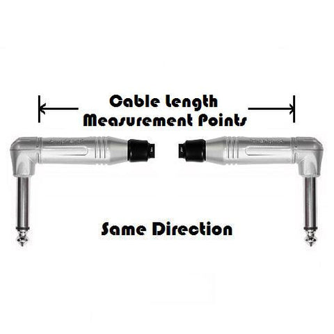Baldee Guitar Cable - Dual Right Angle Plugs