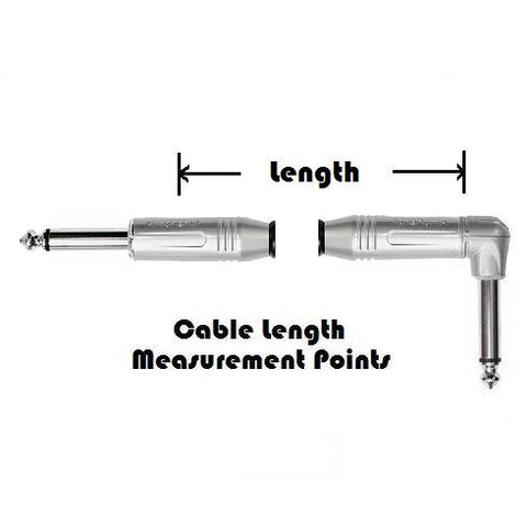 Baldee Guitar Cable - Straight Plug-Right Angle Plug