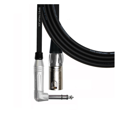 Baldee Series Stereo Right Angle Plug-Male XLR